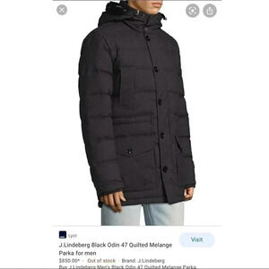 J Lindeberg Odin 47 quilt down melange parka